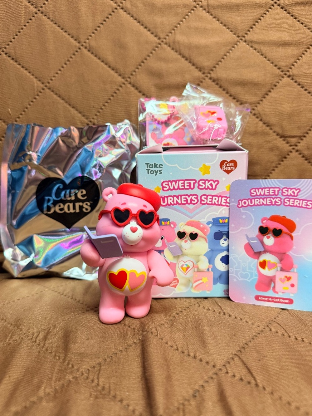 Care Bears Sweet Sky Journeys Series Confirmed Love-A-Lot Bear Figure (Open Box)